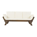 Nestfair Outdoor Adjustable Daybed Sofa Chaise Lounge with Cushions - N/A