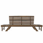 Nestfair Outdoor Adjustable Daybed Sofa Chaise Lounge with Cushions - N/A