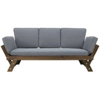 Nestfair Outdoor Adjustable Daybed Sofa Chaise Lounge with Cushions - N/A