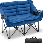 DoCred Oversized 2 Person Folding Fully Padded Camping Chair