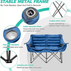 DoCred Oversized 2 Person Folding Fully Padded Camping Chair