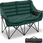 DoCred Oversized 2 Person Folding Fully Padded Camping Chair