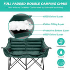 DoCred Oversized 2 Person Folding Fully Padded Camping Chair