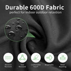 DoCred Oversized 2 Person Folding Fully Padded Camping Chair