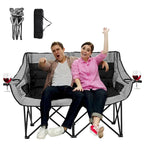 DoCred Oversized 2 Person Folding Fully Padded Camping Chair