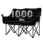 DoCred Oversized 2 Person Folding Fully Padded Camping Chair