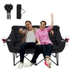 DoCred Oversized 2 Person Folding Fully Padded Camping Chair