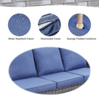 Outdoor Swivel Chairs with Sectional Sofa Table