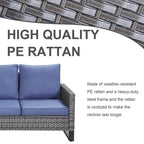 Outdoor Swivel Chairs with Sectional Sofa Table