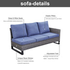 Outdoor Swivel Chairs with Sectional Sofa Table
