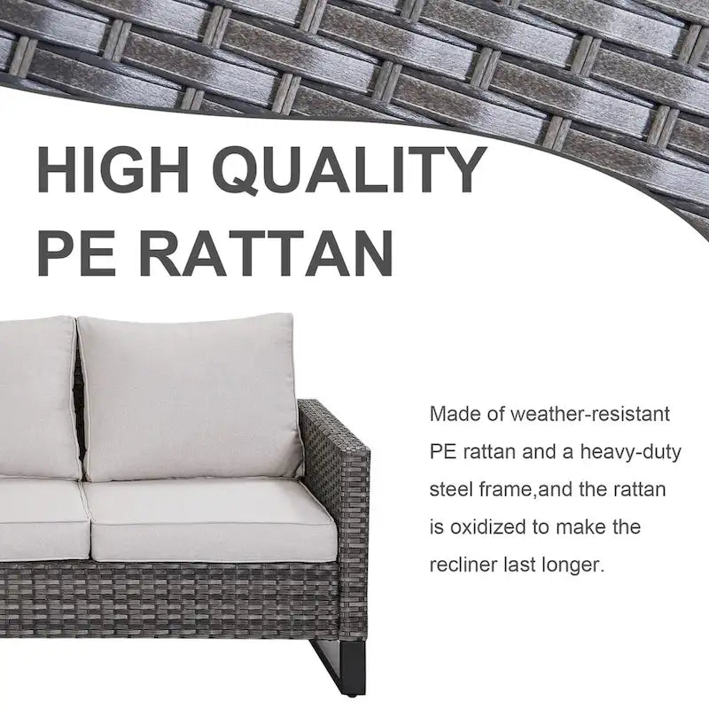 Outdoor Swivel Chairs with Sectional Sofa Table
