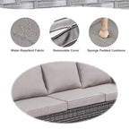 Outdoor Swivel Chairs with Sectional Sofa Table
