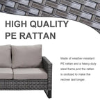 Outdoor Swivel Chairs with Sectional Sofa Table