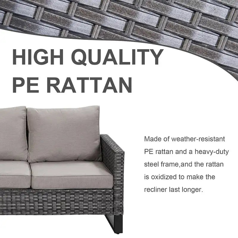 Outdoor Swivel Chairs with Sectional Sofa Table