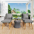 5 Pieces Patio Furniture Chair Sets, Patio Conversation Set