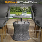 5 Pieces Patio Furniture Chair Sets, Patio Conversation Set
