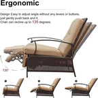 CUSchoice Outdoor Lounge Chair with Cushions - 20.7*43.3*37.8inchW*L*H