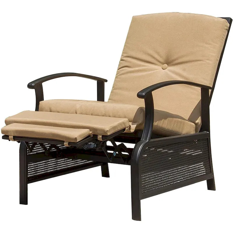 CUSchoice Outdoor Lounge Chair with Cushions - 20.7*43.3*37.8inchW*L*H