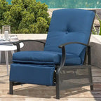 CUSchoice Outdoor Lounge Chair with Cushions - 20.7*43.3*37.8inchW*L*H
