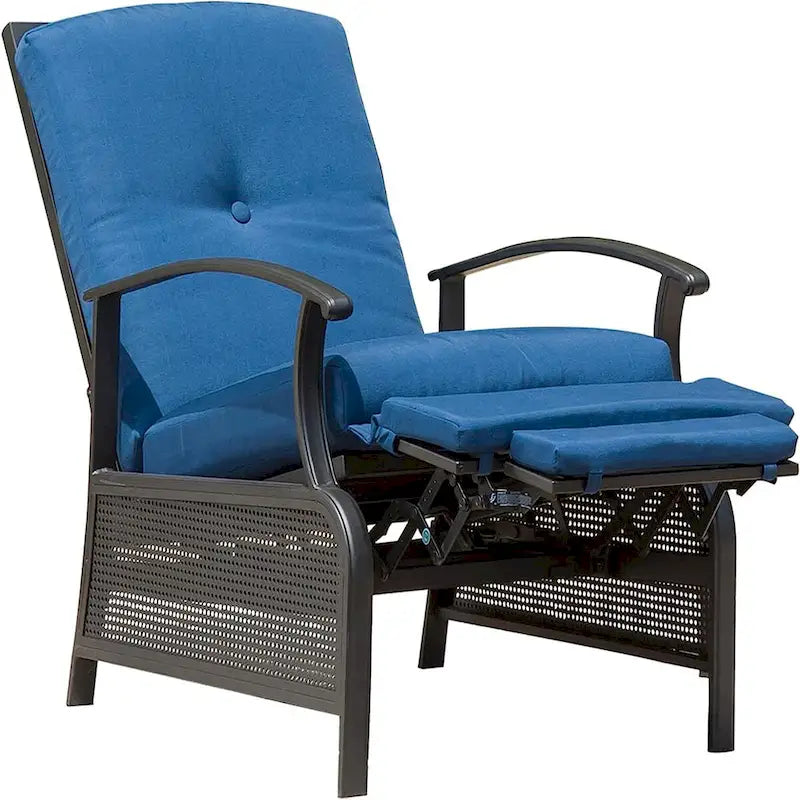 CUSchoice Outdoor Lounge Chair with Cushions - 20.7*43.3*37.8inchW*L*H