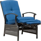 CUSchoice Outdoor Lounge Chair with Cushions - 20.7*43.3*37.8inchW*L*H