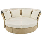 Outdoor Patio Daybed Wicker Rattan Double Daybed
