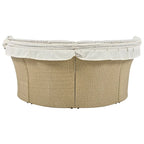 Outdoor Patio Daybed Wicker Rattan Double Daybed
