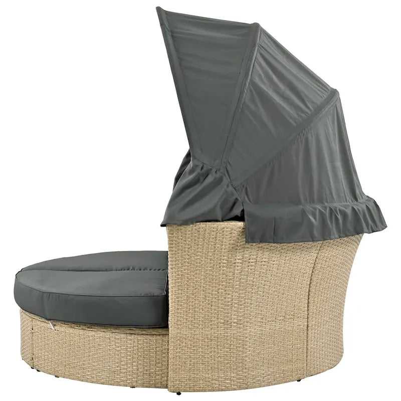 Outdoor Patio Daybed Wicker Rattan Double Daybed