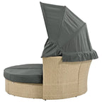 Outdoor Patio Daybed Wicker Rattan Double Daybed