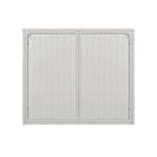 27.56 Glass Doors Modern Two-door Wall Cabinet with Featuring Three-tier Storage - N/A