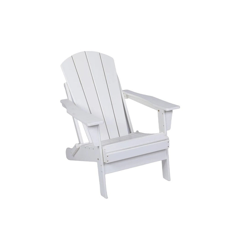 Outdoor Foldable Chair With Wide Armrests, Ergonomic Adirondack