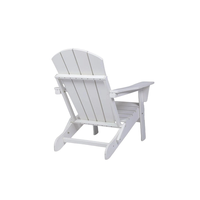 Outdoor Foldable Chair With Wide Armrests, Ergonomic Adirondack