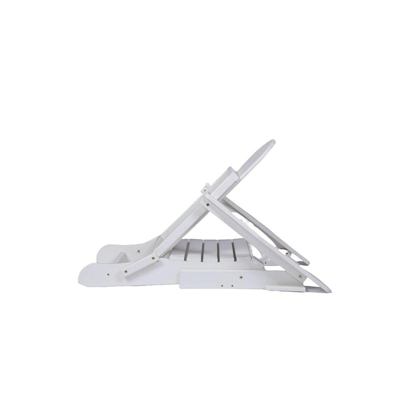 Outdoor Foldable Chair With Wide Armrests, Ergonomic Adirondack