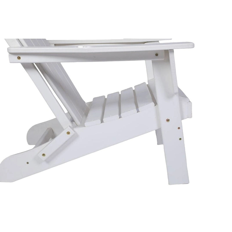 Outdoor Foldable Chair With Wide Armrests, Ergonomic Adirondack