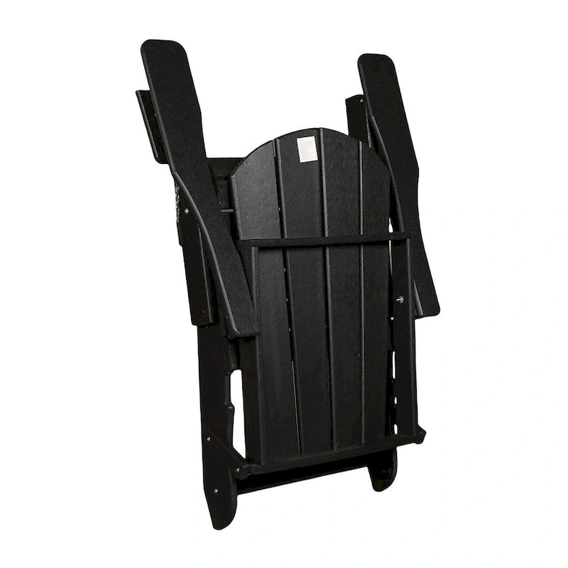 Outdoor Foldable Chair With Wide Armrests, Ergonomic Adirondack