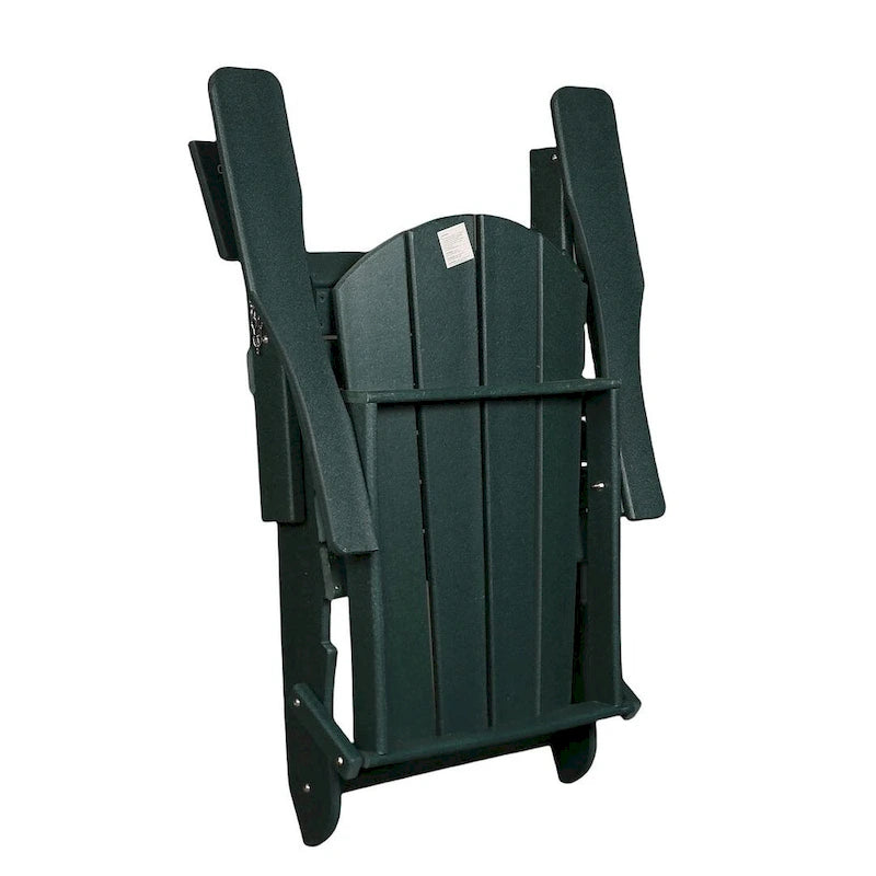 Outdoor Foldable Chair With Wide Armrests, Ergonomic Adirondack