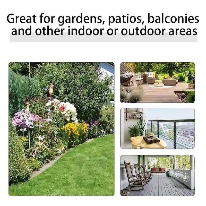 Outsunny 3 Piece Outdoor Rocking Chair Set with Glass Coffee Table