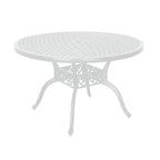 47  Diagonal Round Dining Table-White