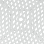 47  Diagonal Round Dining Table-White