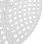 47  Diagonal Round Dining Table-White