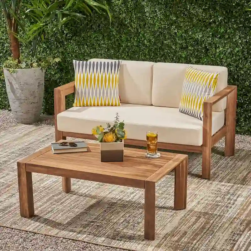 Loveseat and coffee table