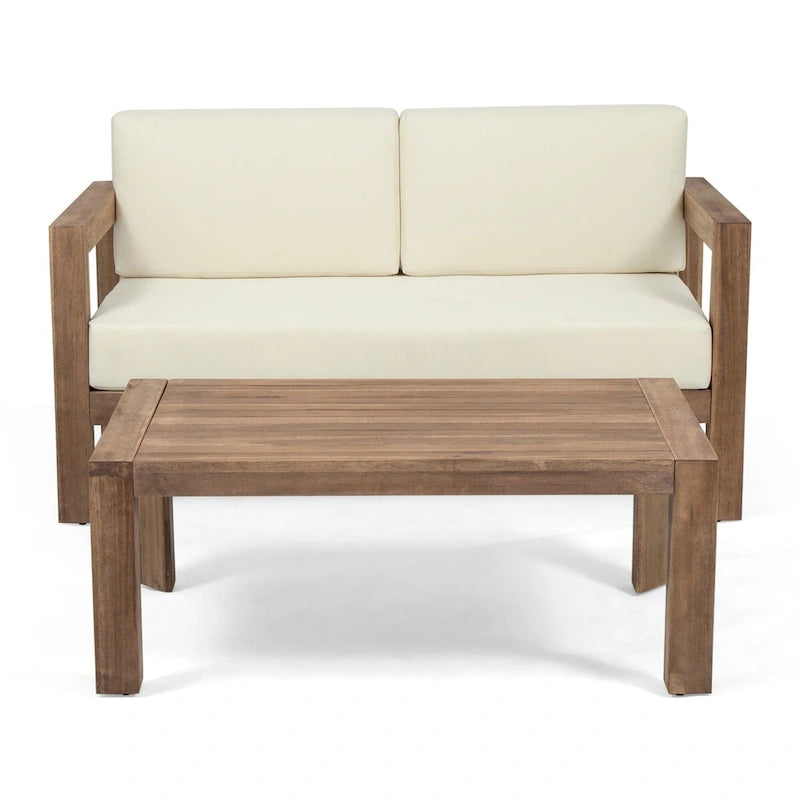 Loveseat and coffee table