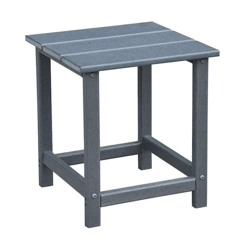 3Pcs Outdoor Adirondack Chairs,Patio Lawn Chairs with Side Table,for Deck Garden Backyard Balcony, Grey