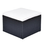 6-Piece Outdoor Patio Furniture Sets Wicker Rattan Sectional Couch Sofa Set with Coffee Table