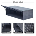 6-Piece Outdoor Patio Furniture Sets Wicker Rattan Sectional Couch Sofa Set with Coffee Table