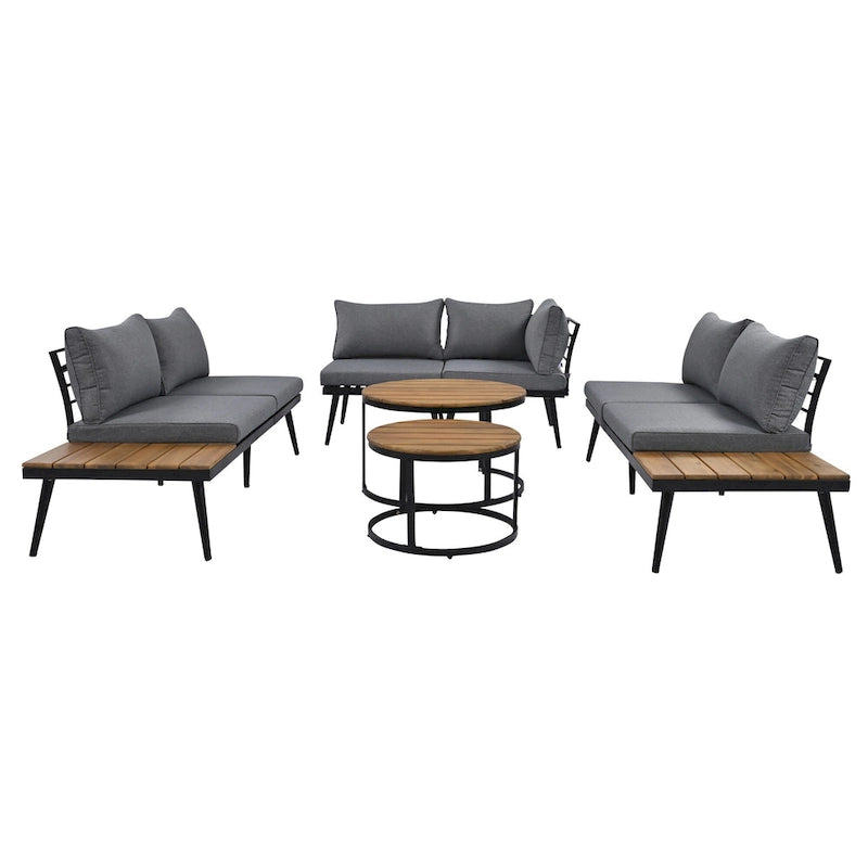 6-Piece Outdoor Sectional Sofa Set