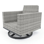 Milo Grey 2 Piece Sunbrella Outdoor Patio Club Chairs