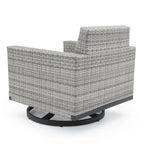 Milo Grey 2 Piece Sunbrella Outdoor Patio Club Chairs