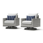 Milo Grey 2 Piece Sunbrella Outdoor Patio Club Chairs