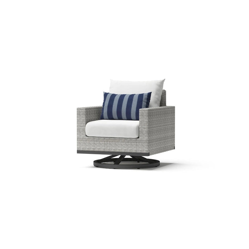 Milo Grey 2 Piece Sunbrella Outdoor Patio Club Chairs
